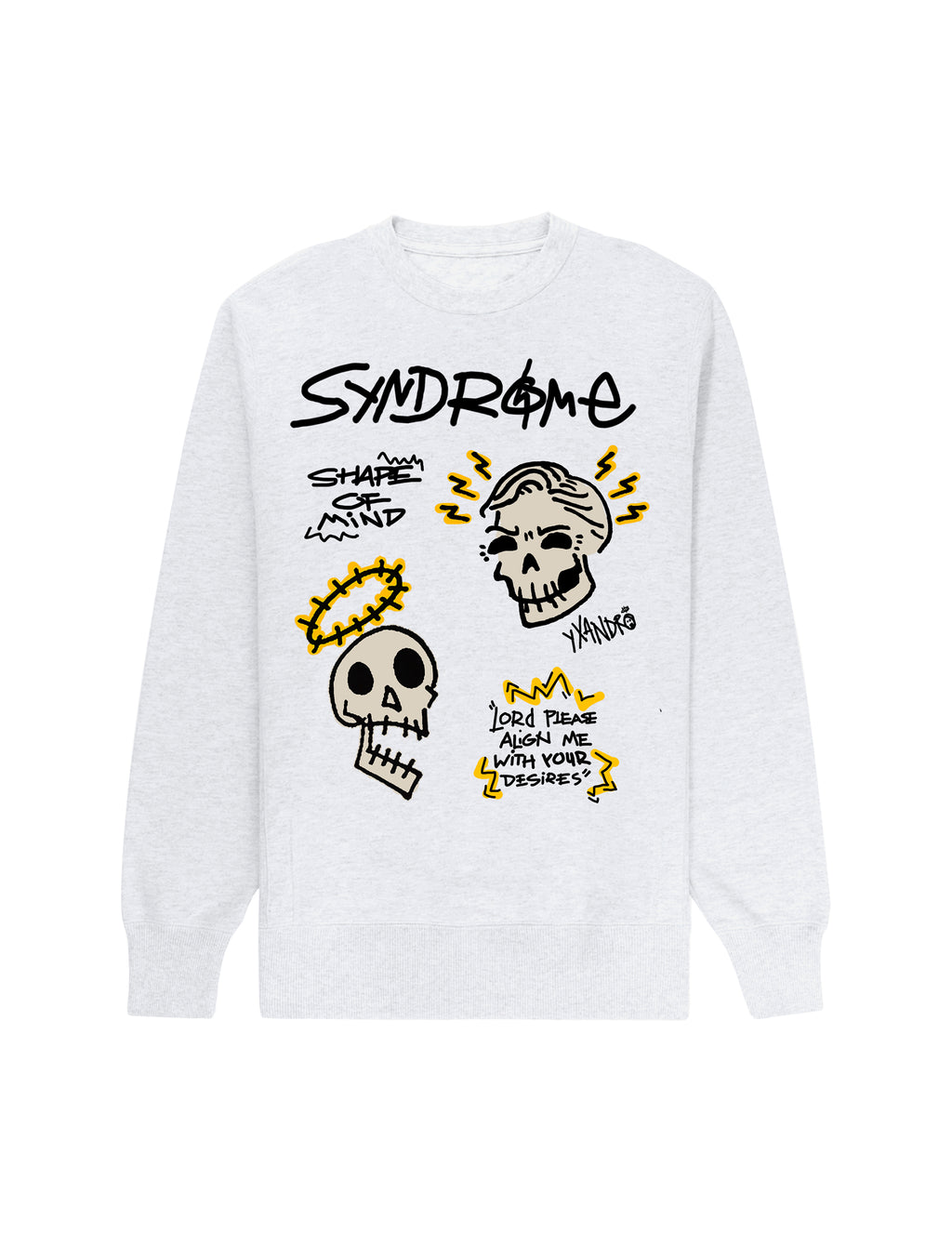 Shape of Mind Sweater – White