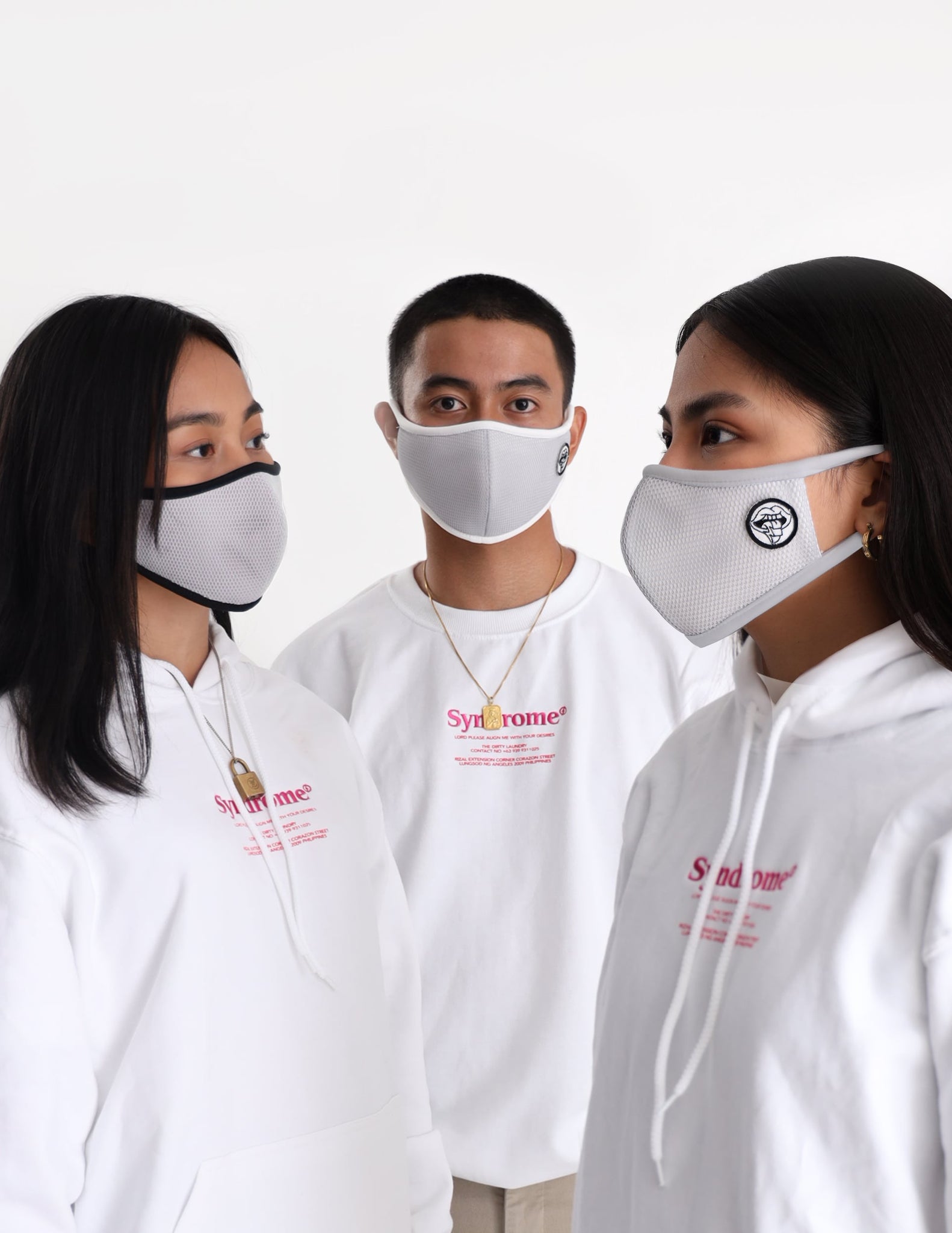 Syndrome Face Mask: Icy White