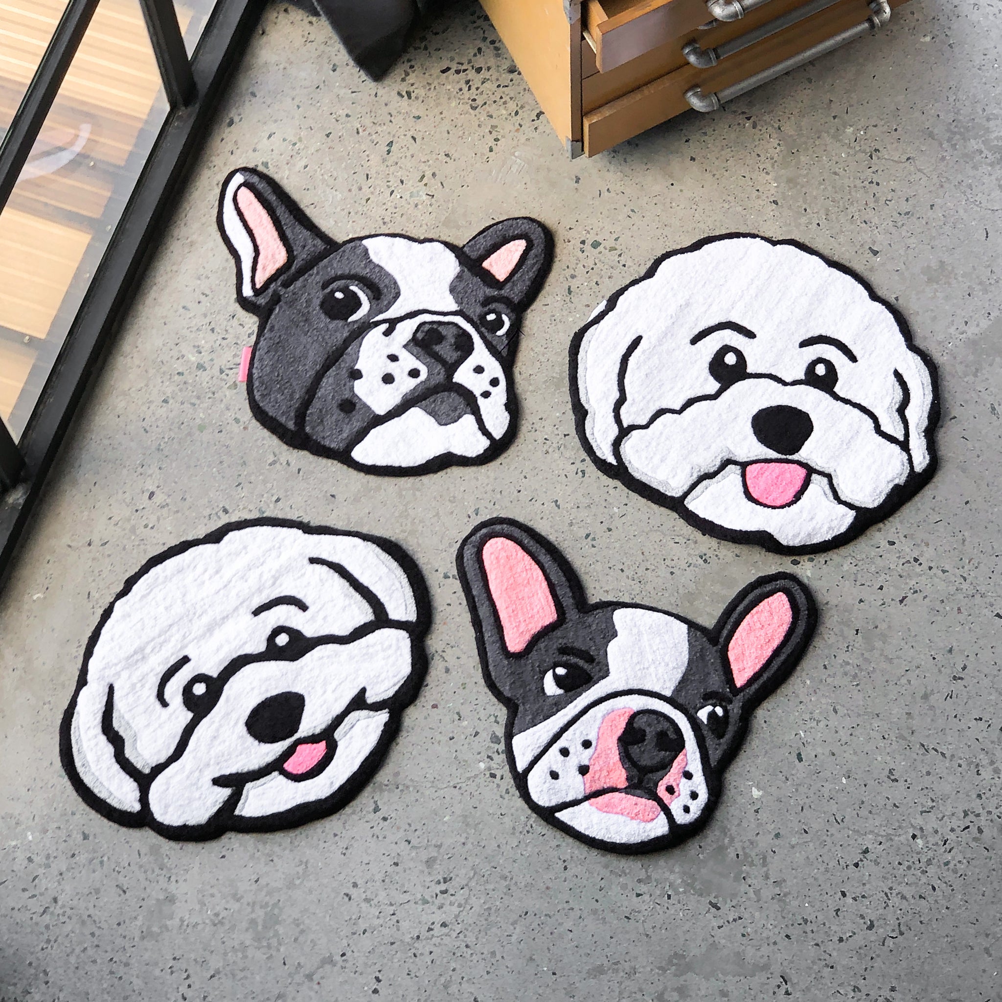 Dog Rugs Custom Custom Dog Head Rug – Syndrome Supply