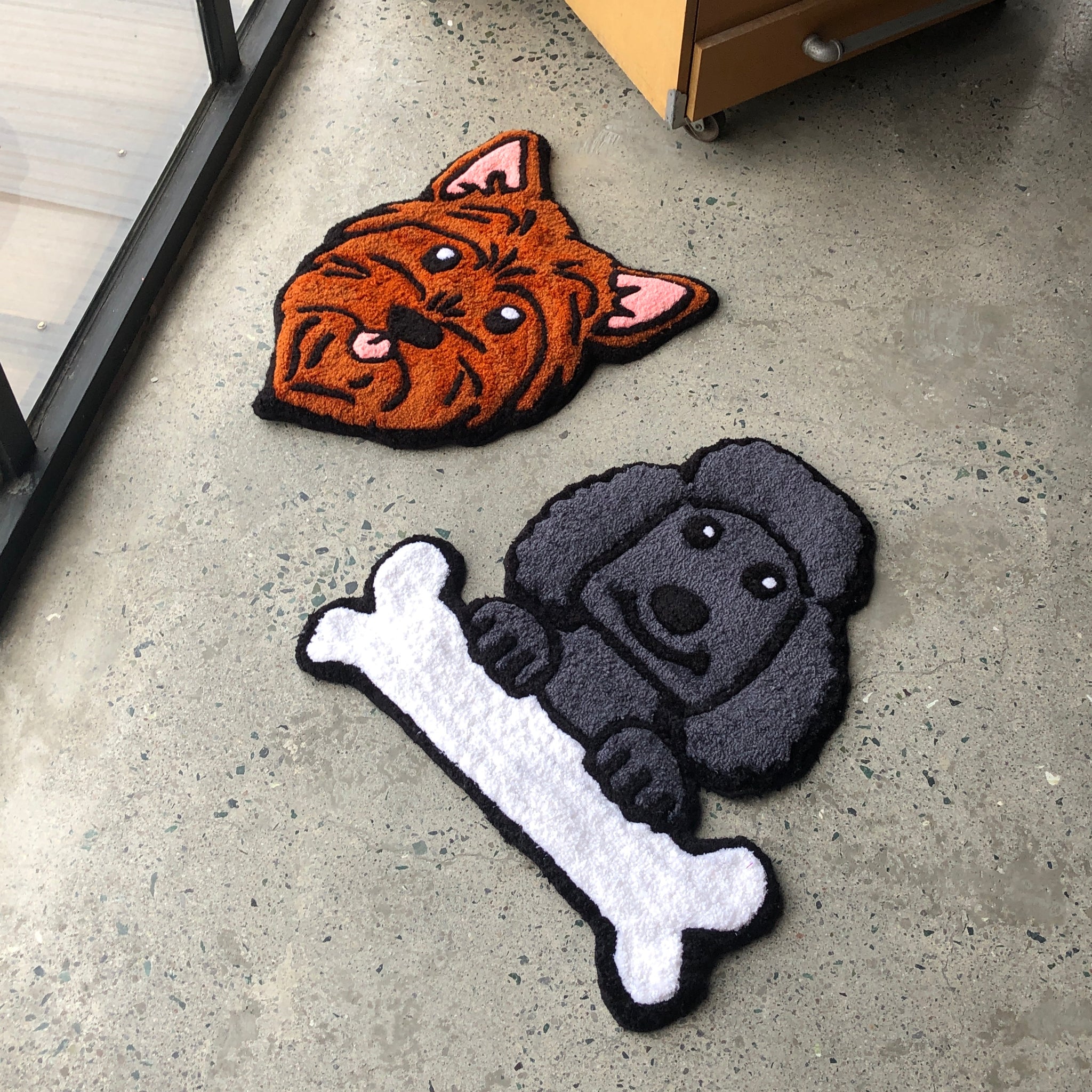 Dog Rugs Custom Custom Dog Head Rug – Syndrome Supply