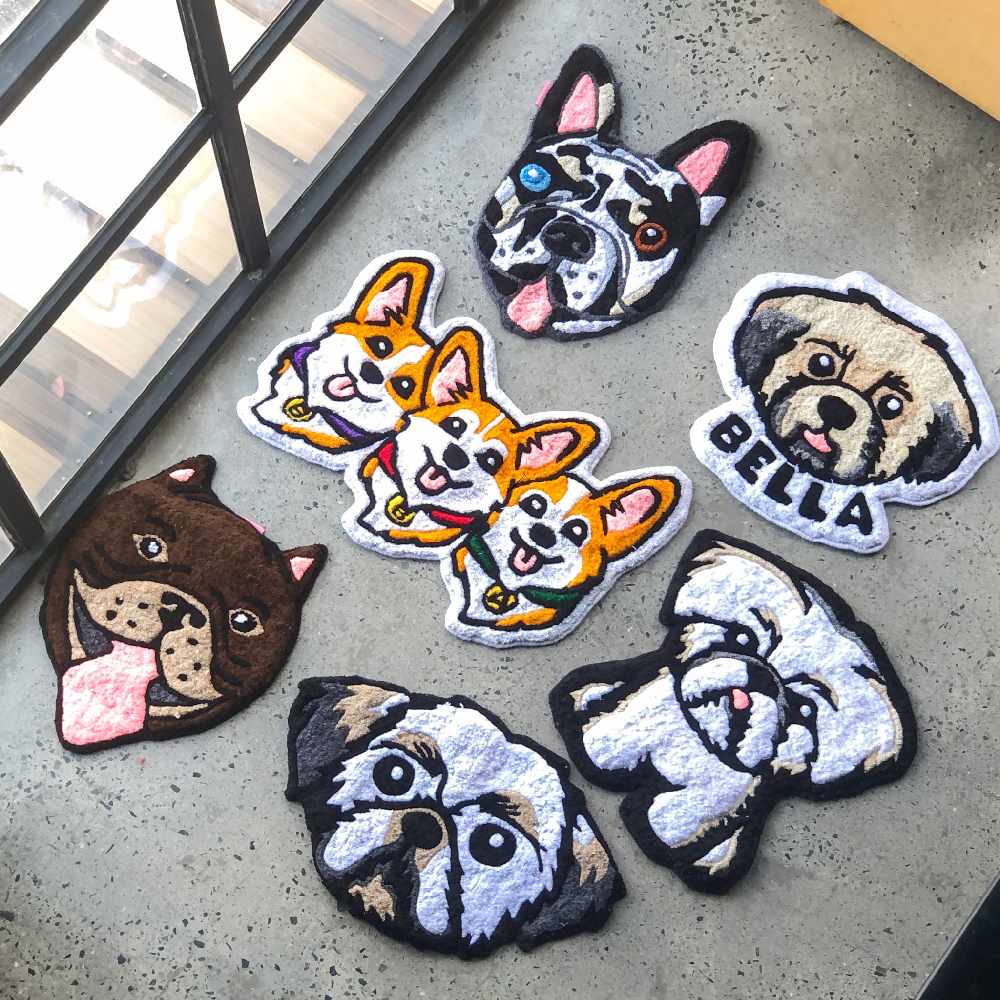 Dog Rugs Custom Custom Dog Head Rug – Syndrome Supply