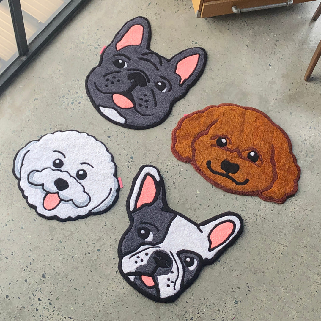 Dog Rugs Custom Custom Dog Head Rug – Syndrome Supply